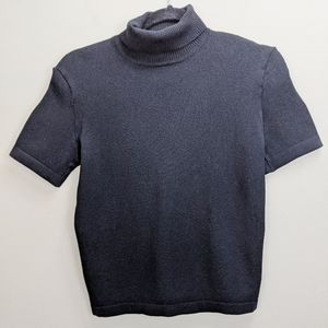 Wolford Small Sweater Black Pullover Short Sleeve